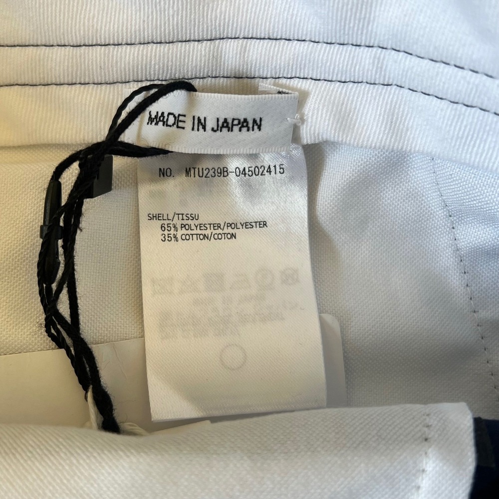 Thom Browne Navy Typewriter Cloth RWB Stripe Shorts MTU239B Size 5 NEW - Picture 5 of 6